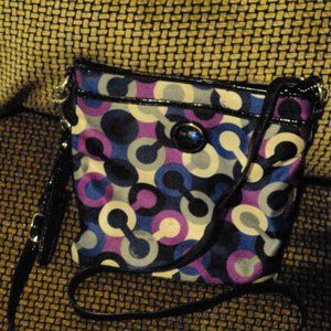 Coach crossbody Kipling style Nylon bag, Multi-colored